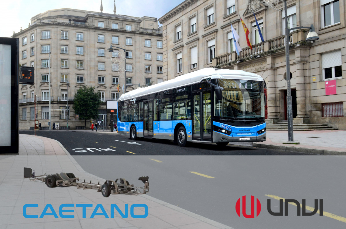 Caetanobus y unvi se unen para ofrecer un autobus electrico para el mercado espanol