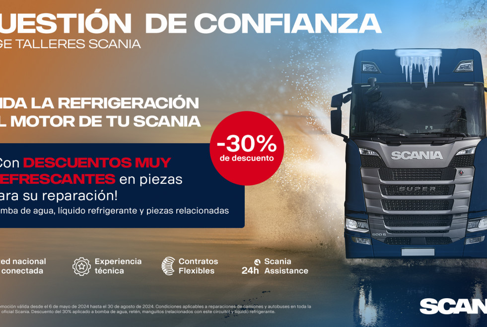 Scania inicia una campana del mantenimiento del sistema de refrigeracion