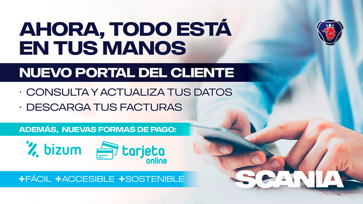 Scania pone en marcha el Portal del Cliente y nuevas fórmulas de pago digital