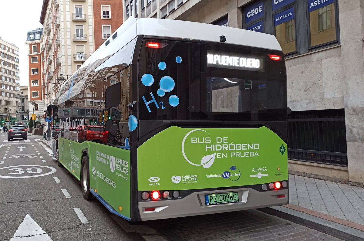 Auvasa pone a prueba el autobús de hidrógeno de Solaris