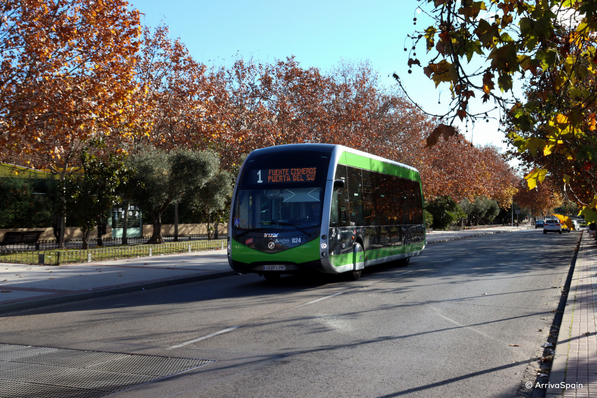 Arriva Spain prueba un autobús eléctrico de Irizar en Alcorcón