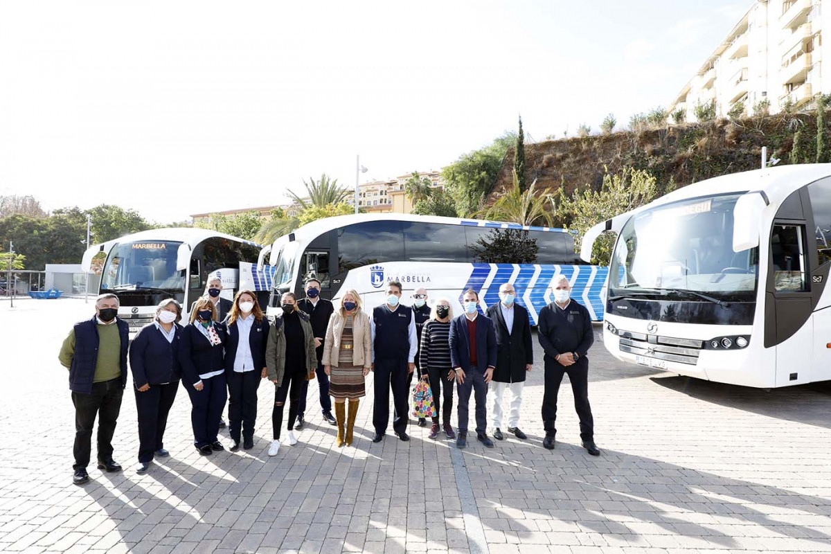 Marbella renueva la flota del servicio de transporte escolar con tres autocares Volvo