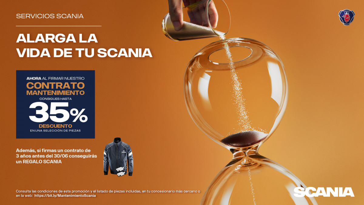 Scania lanza una campaña con descuentos de hasta un 35% en recambios