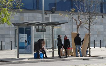 Los usuarios del transporte público demandan paradas innovadoras