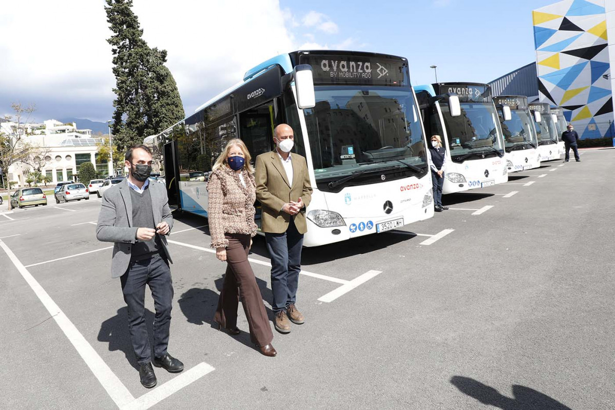Marbella suma a su flota cinco autobuses urbanos de Mercedes-Benz