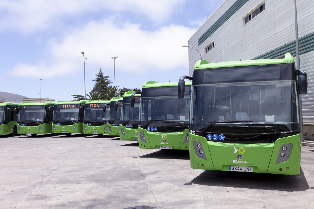 Titsa compra 115 autobuses híbridos de Scania