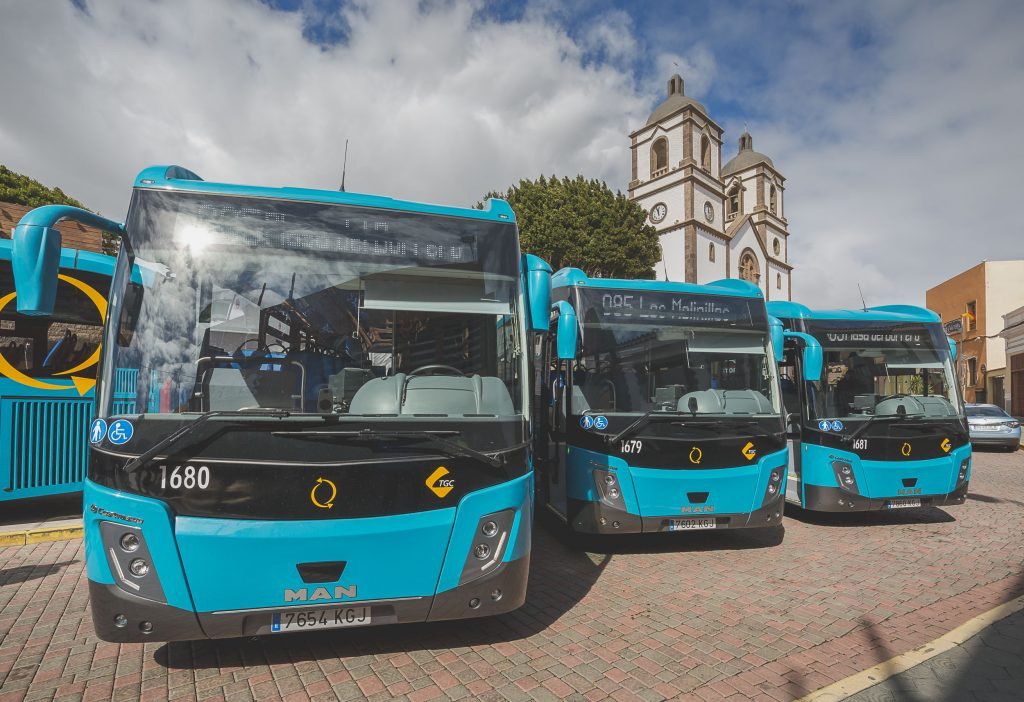 Canarias destina 57,5 millones a potenciar el transporte público