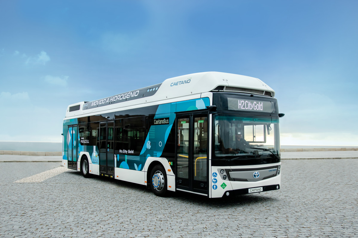 Caetanobus expone el autobús de hidrógeno en la feria European Mobility Expo