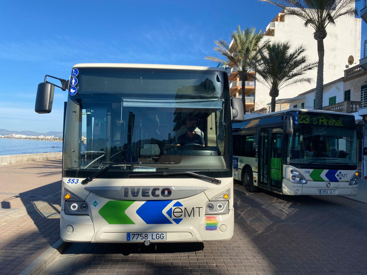 La emt de palma transporto un 50 mas de usuarios hasta mayo