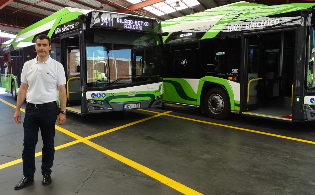 Bizkaibus estrena sus dos primeros autobuses electricos