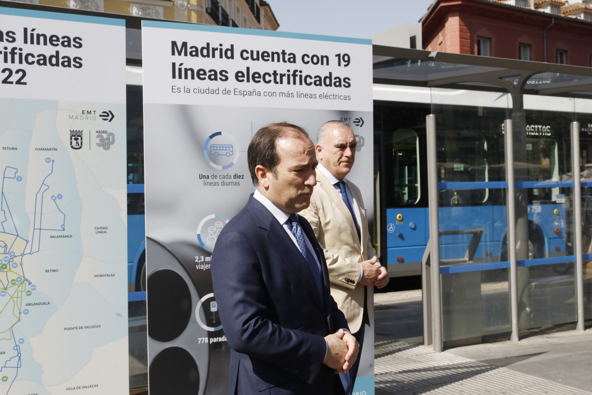 La emt de madrid alcanza las 19 lineas electrificadas