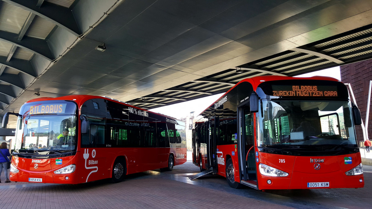 La mitad de los autobuses urbanos de euskadi seran electricos en 2030