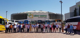 260 autocares promocionan la marca jaen paraiso interior