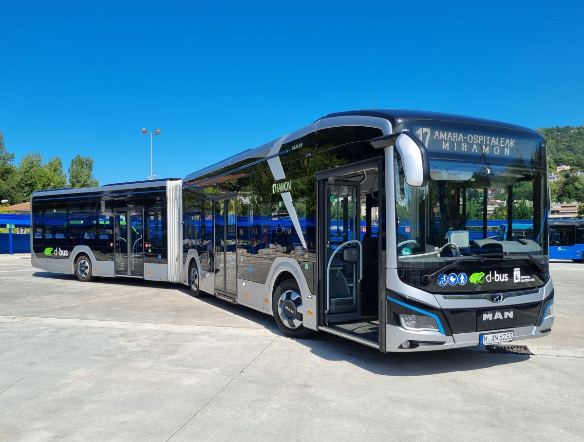 Dbus prueba el autobus electrico articulado de man