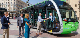 Avanza zaragoza recibe el primer autobus electrico de los 68 encargados