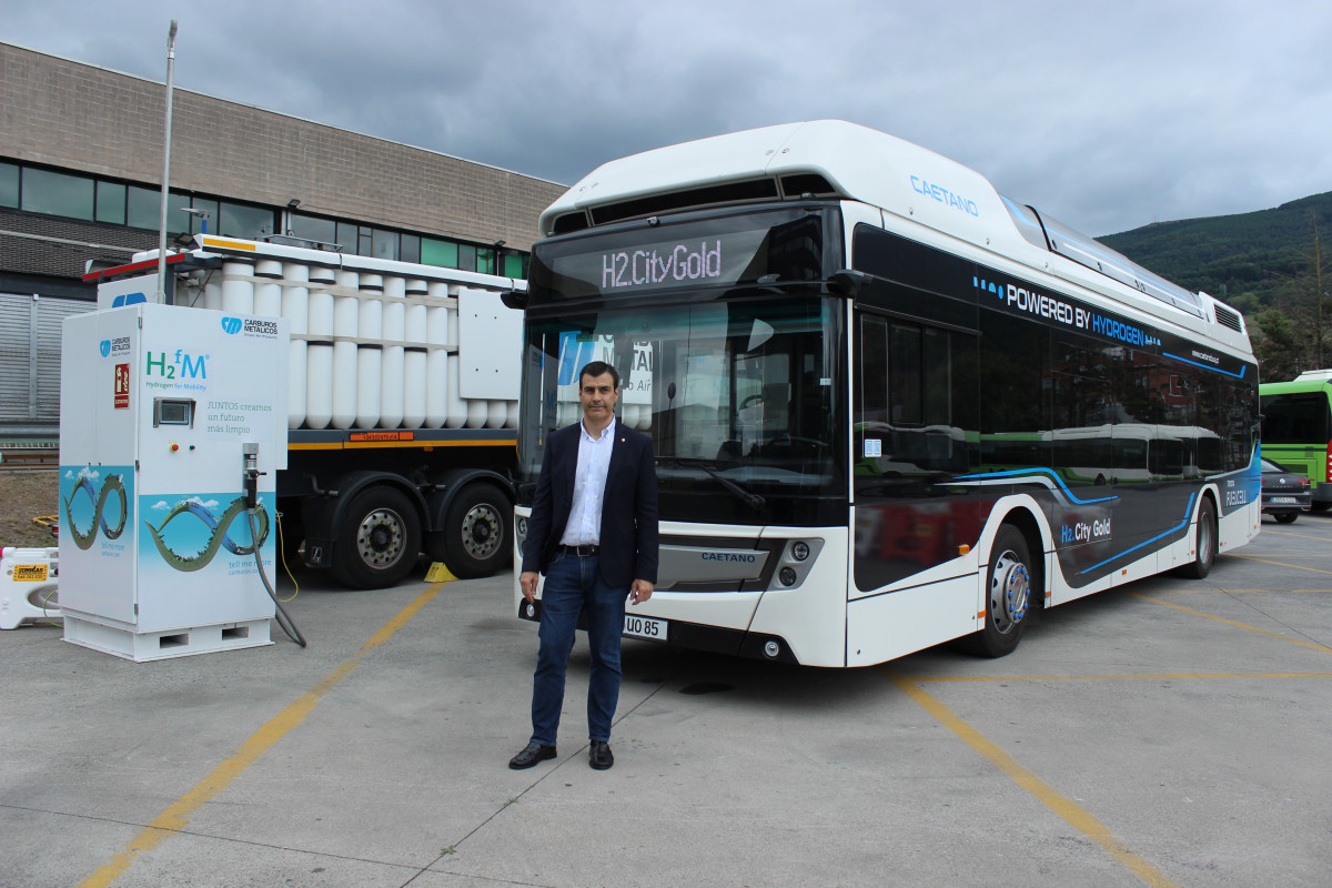 Bizkaibus prueba por segunda vez un autobus de hidrogeno