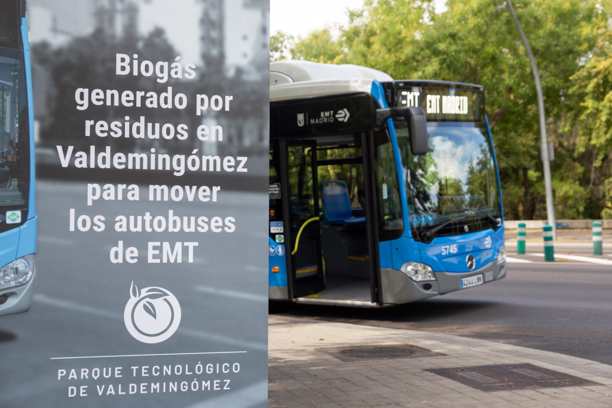 La emt de madrid utilizara biometano para mover los autobuses
