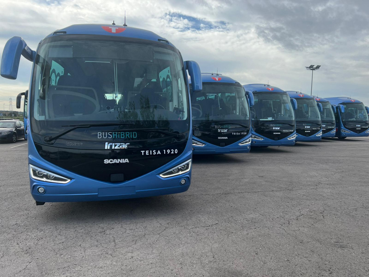 Teisa invierte 2 millones en siete autocares de scania e irizar