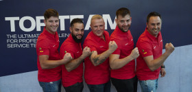 Los mecanicos de scalevante participan en la final europea de la scania top team