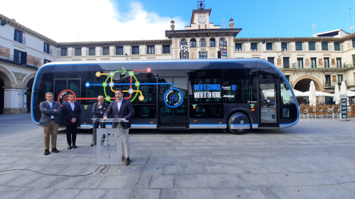 Tudela presenta el servicio de autobuses que comenzara el 1 de abril de 2023