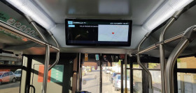 Auvasa instala pantallas multimedia a bordo de sus autobuses