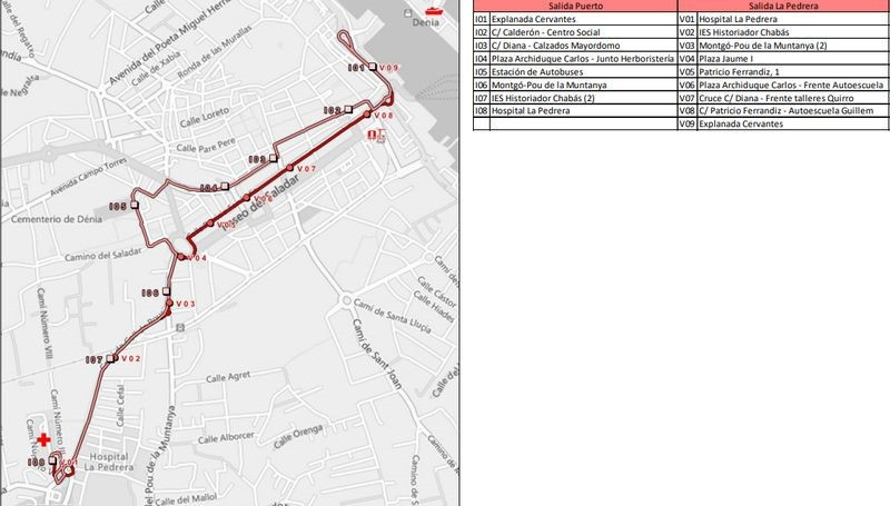Denia presenta un anteproyecto para modificar el autobus urbano