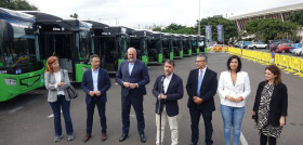 Titsa presenta 12 autobuses hibridos para santa cruz de tenerife