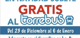 El torrebus sera gratis hasta el 6 de enero