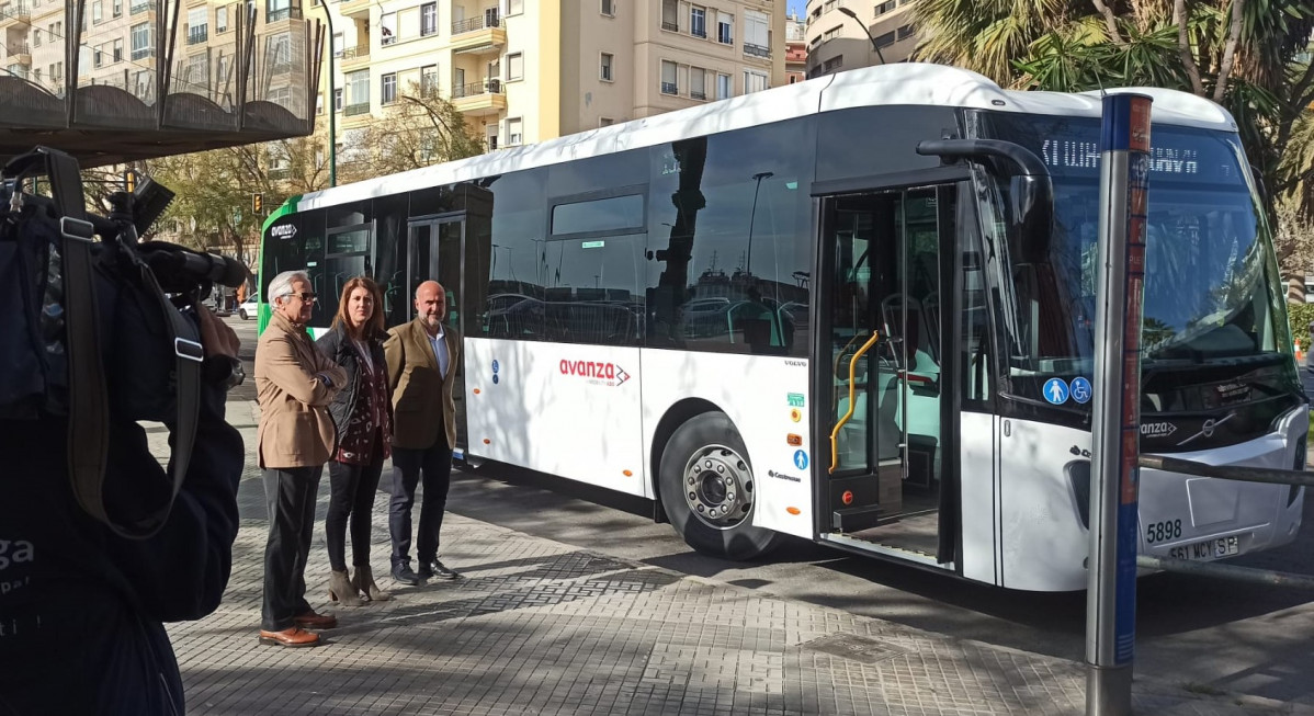 El consorcio de malaga presenta un nuevo autobus de volvo