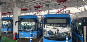 La emt de madrid inaugura una estacion de carga electrica