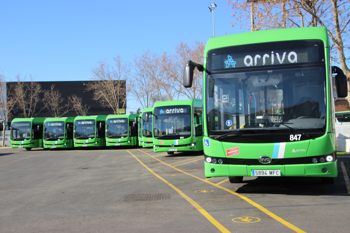 Arriva apuesta por la movilidad sostenible con autobuses byd