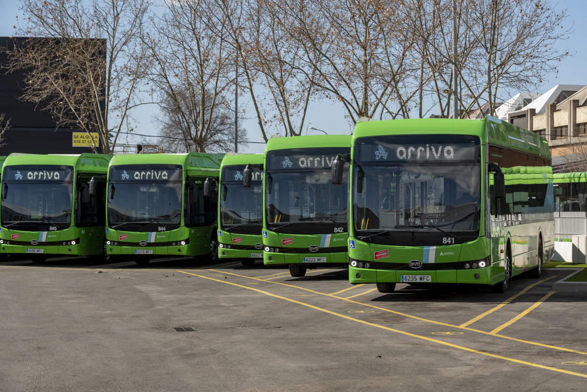 Arriva reduce 65000 kg de co2 con los autobuses electricos de madrid