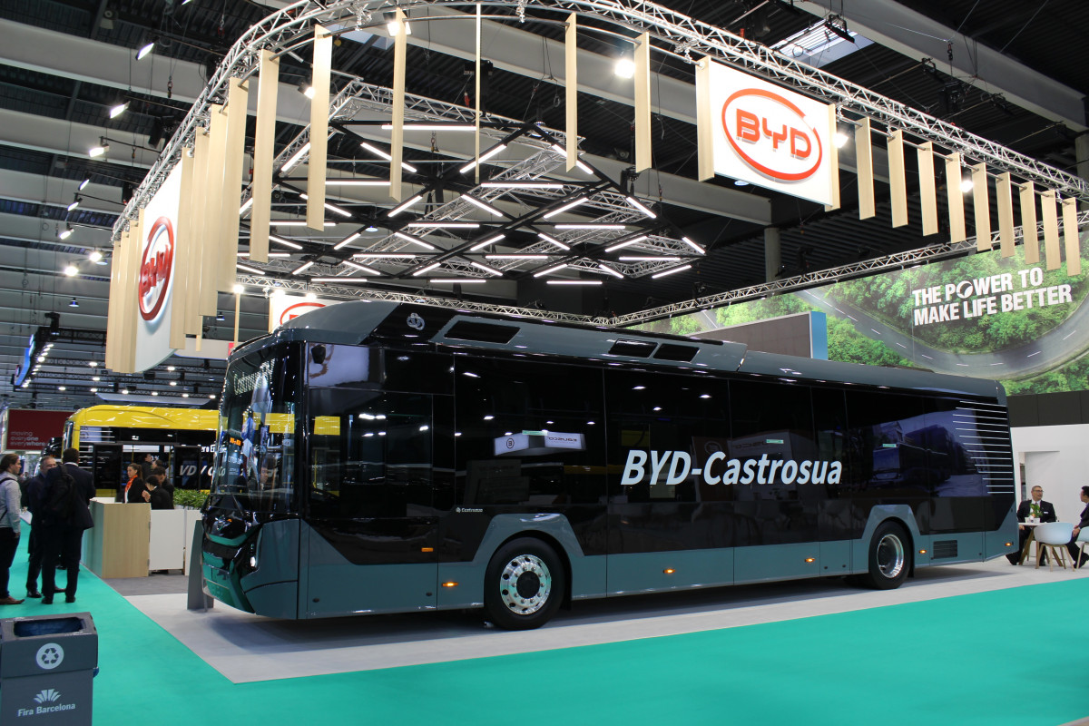 Byd y castrosua presentan su autobus electrico en la uitp