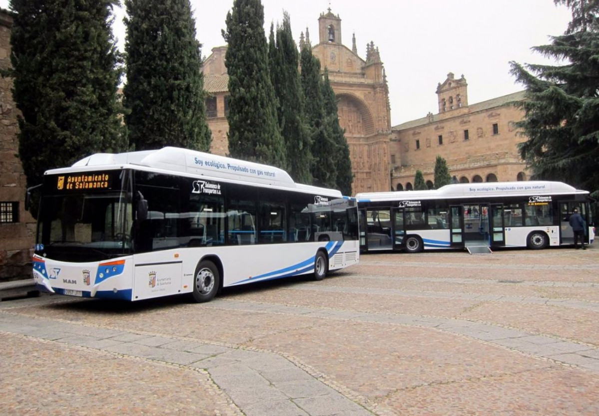 El autobus urbano de salamanca acoge a 35100 viajeros al dia