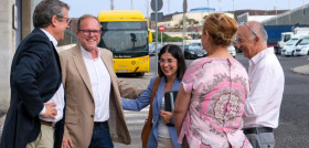 Darias agradece el gran trabajo realizado por el personal de guaguas municipales