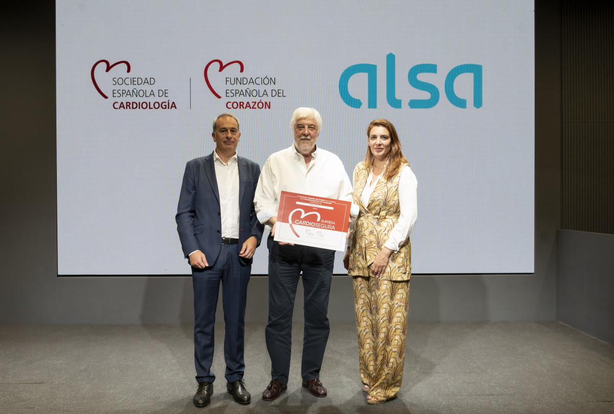 Alsa reconocida como la primera empresa cardiosegura de espana