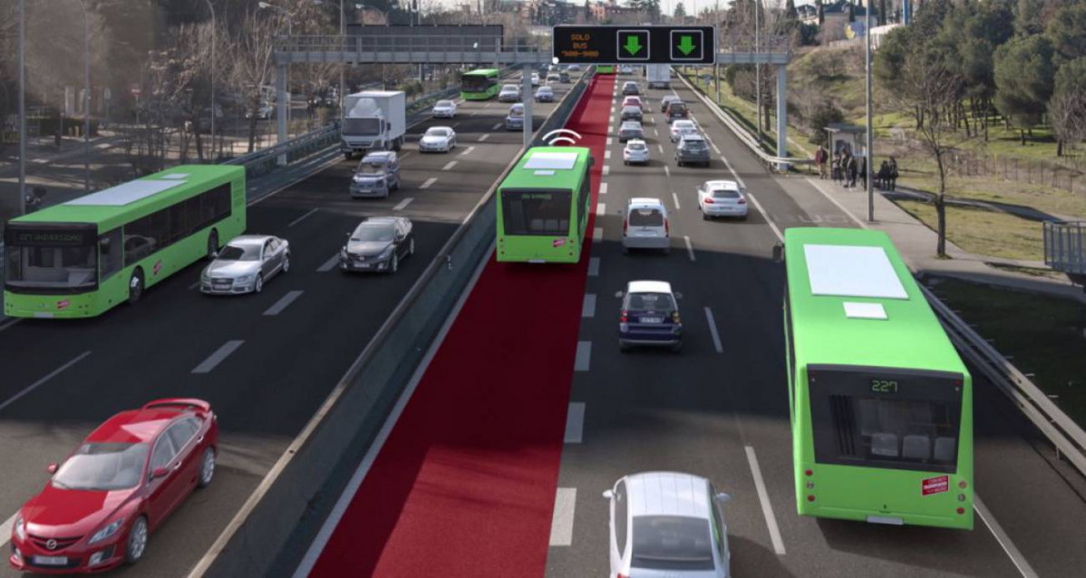 Madrid firma el convenio para construir el carril bus vao de la a2