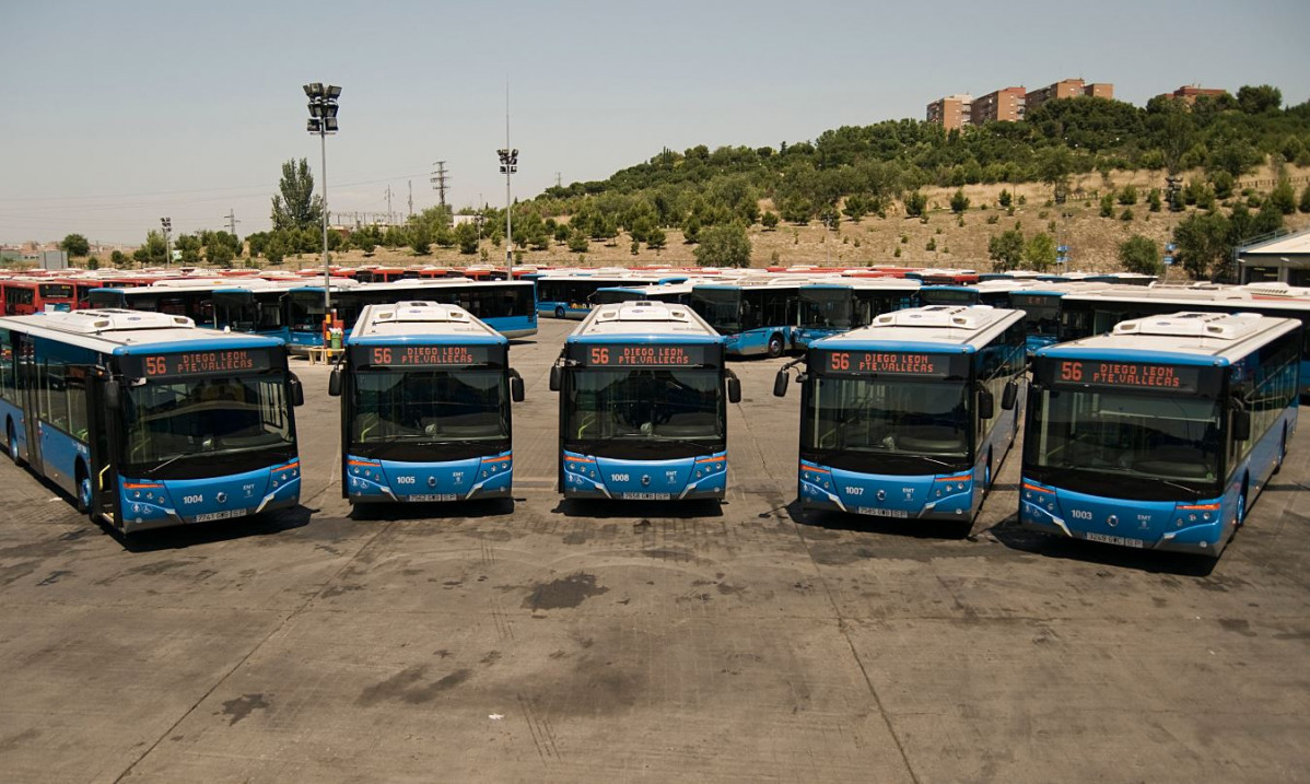 La emt de madrid envia 15 autobuses a toledo para retomar el servicio