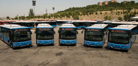 La emt de madrid envia 15 autobuses a toledo para retomar el servicio