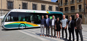 Iberdrola instala el sistema de recarga de los autobuses electricos de pamplona