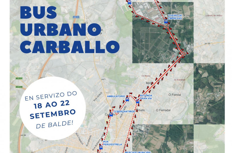 Carballo pone en marcha un proyecto piloto de autobus urbano