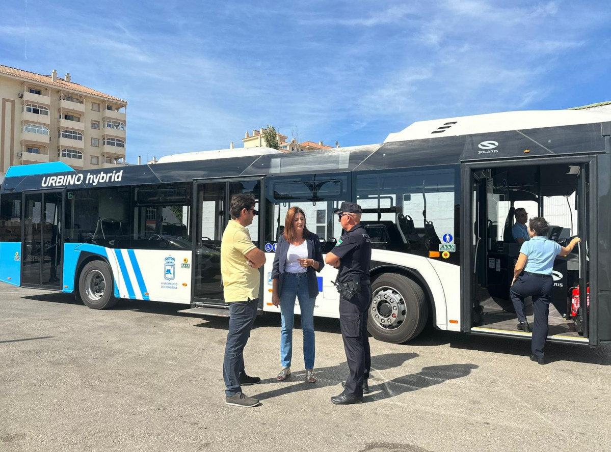 El transporte publico de fuengirola estrena un autobus hibrido de solaris