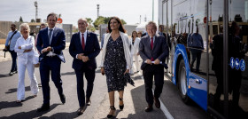 La emt de malaga presenta su nuevo centro de carga de autobuses electricos