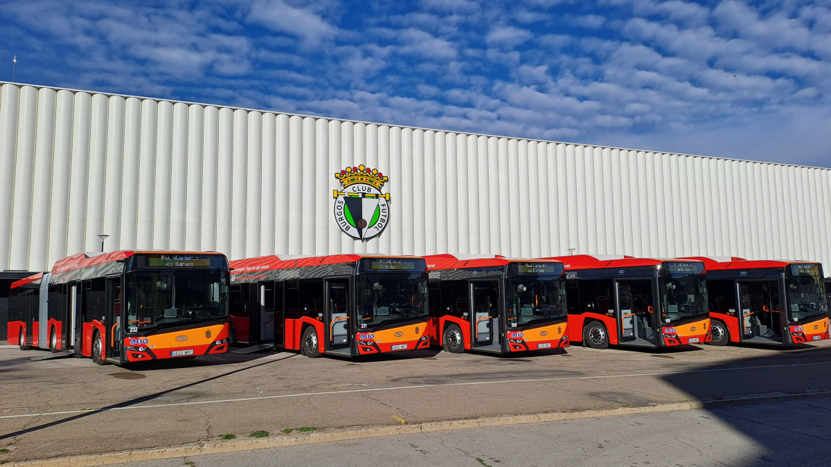 Burgos estrena cinco autobuses gnc de solaris