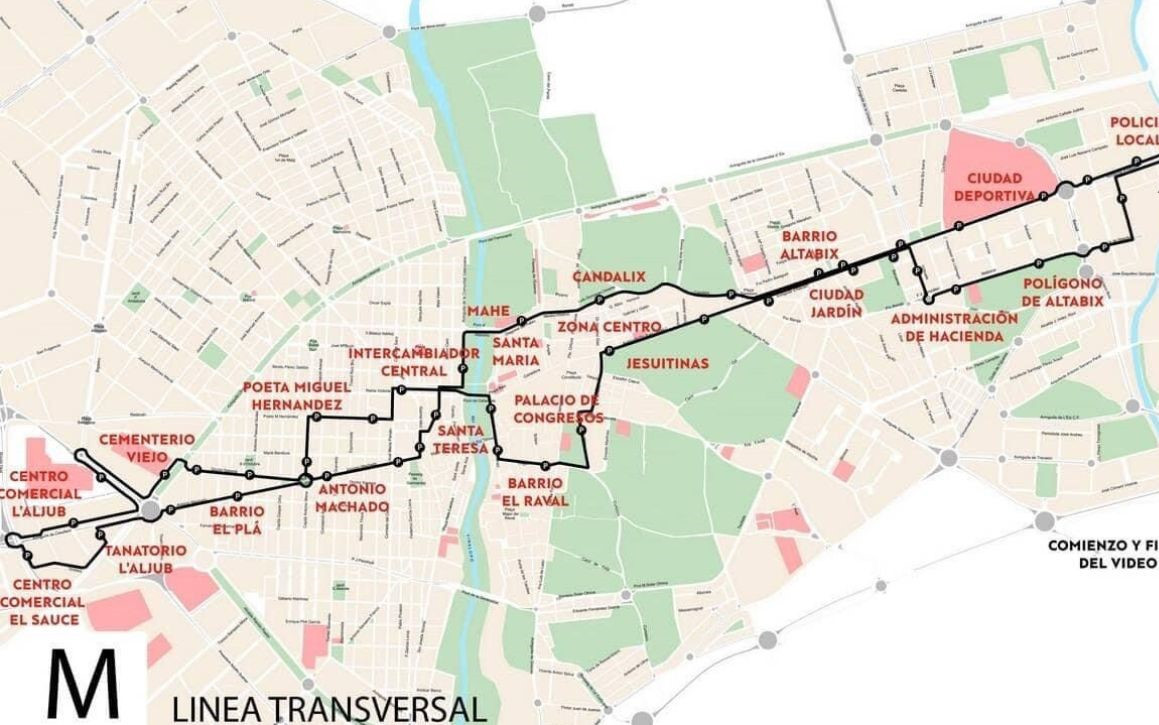 Auesa pone en marcha una nueva linea para conectar elche de este a oeste