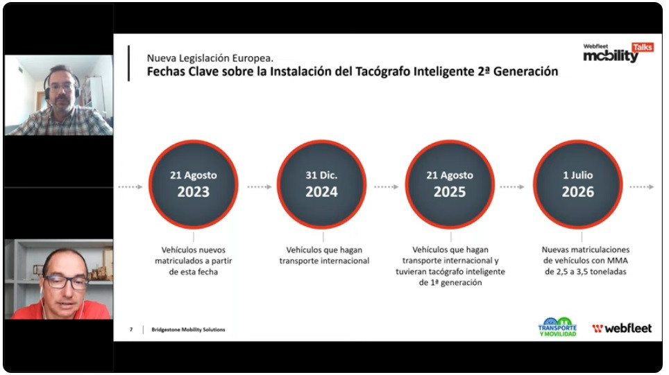 Webfleet celebro un webinar sobre el nuevo tacografo inteligente