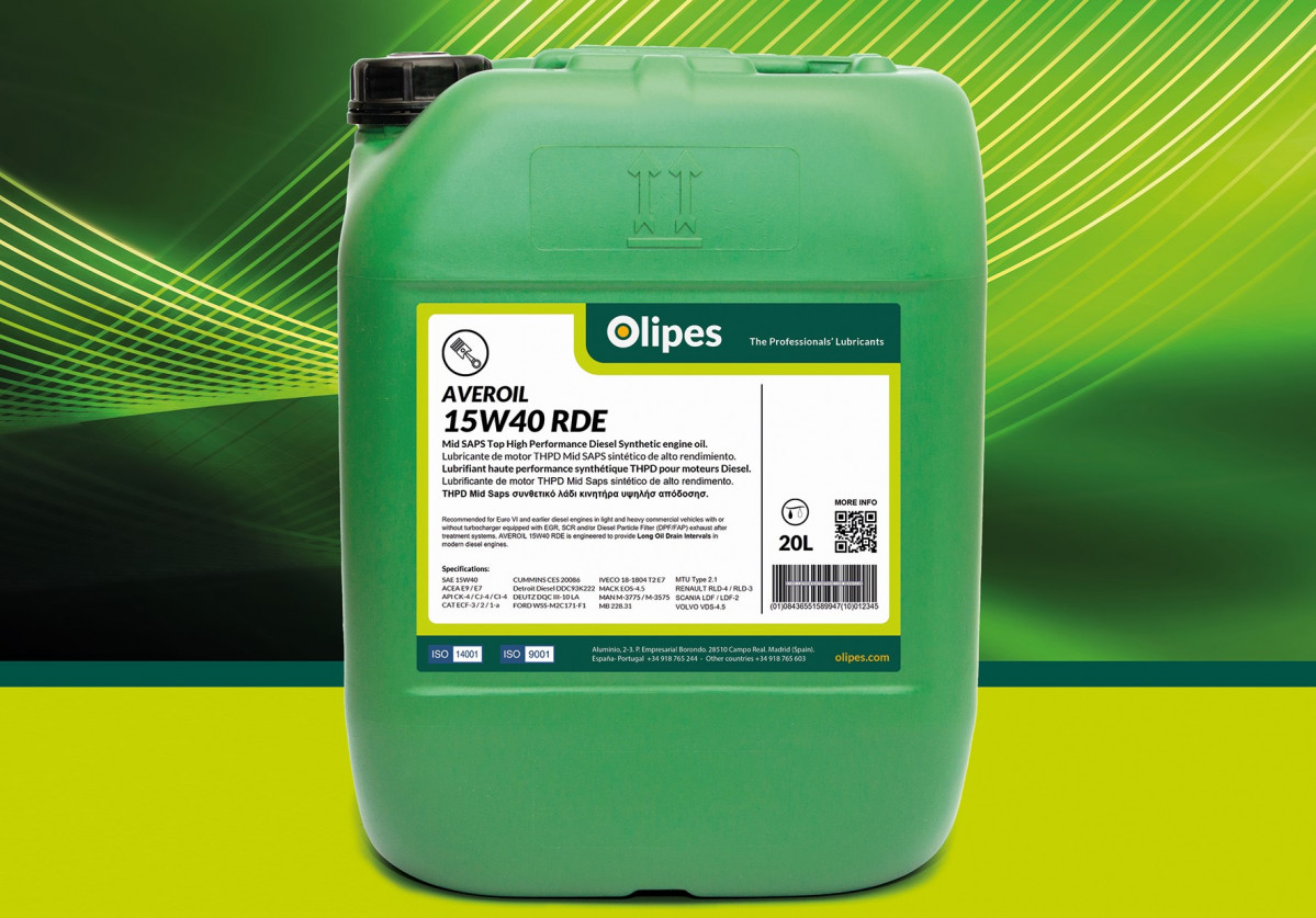 OIipes lanza un lubricante sintetico para vehiculos pesados con motor euro 6