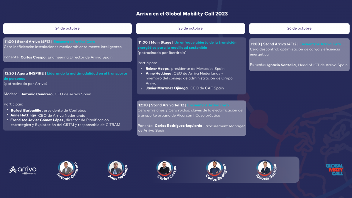 Arriva tendra una presencia activa en el global mobility call