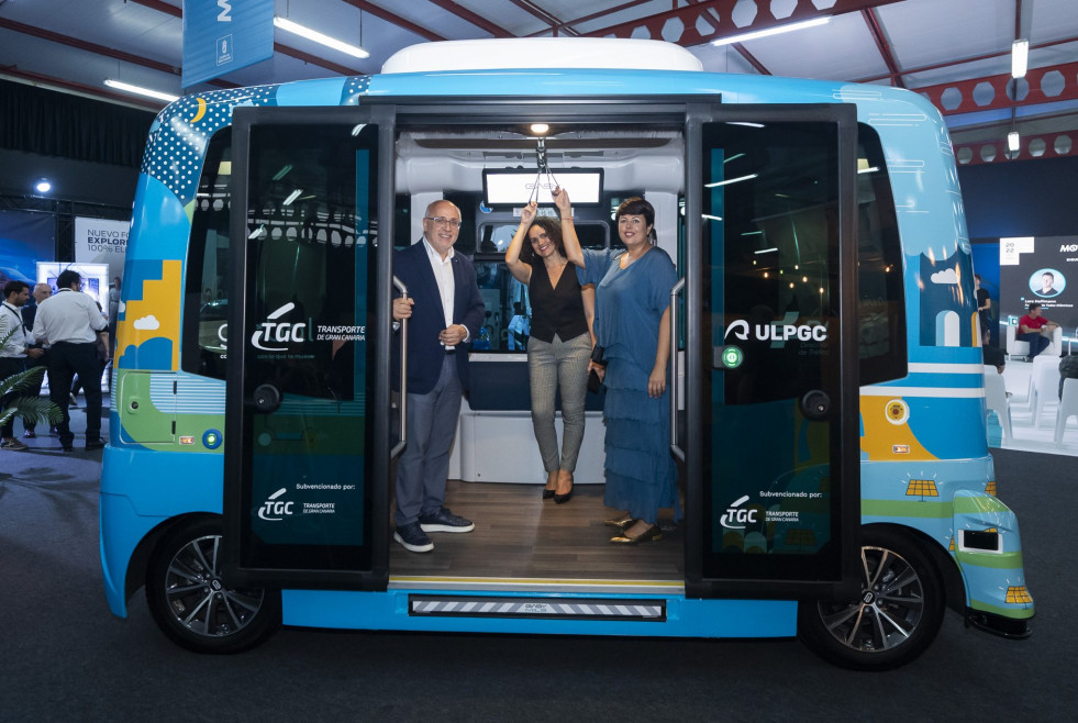 Global participo en movelec con un minibus autonomo
