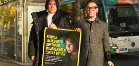 Lurraldebus se une a una campana contra la violencia machista